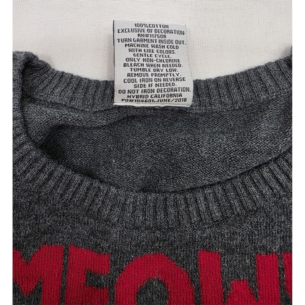 Well Worn Holiday Sweater Girl's Meowy Christmas Long Sleeve Sweater. Size 10-12 - Picture 4 of 10